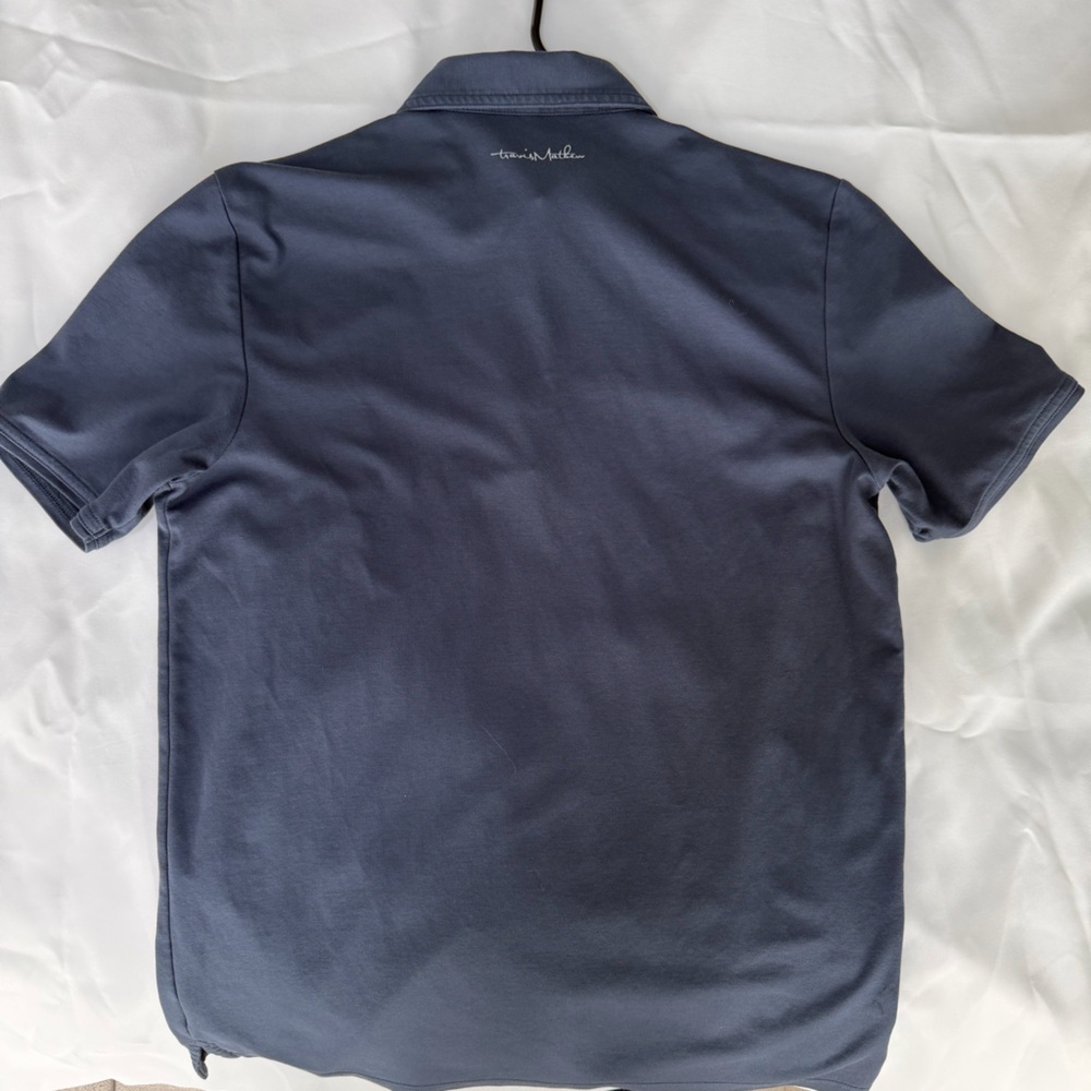 TravisMathew Golf Polo Shirt | Men’s Medium | Navy Blue Performance Stretch